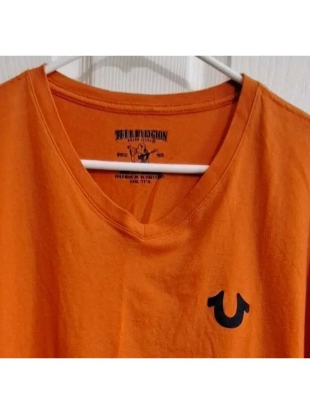 True Religion World Tour Men's XXXL Orange Short Sleeve Shirt